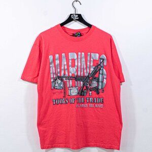 Marines Tools Of The Trade T-Shirt Parris Island Large VTG 90s Streetwear